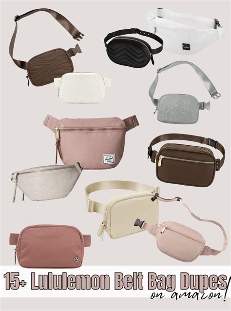 lulu dupe belt bag amazon|$19 lululemon bag dupe.